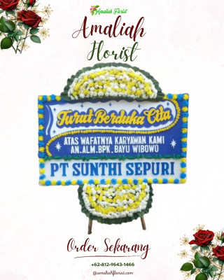 Papan Bunga Duka di Salemadeg Barat